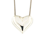 Tiffany &amp; co puffed heart Women&#39;s Necklace .925 Silver 297258 - $299.00