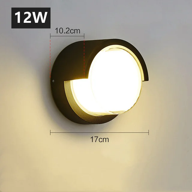 Double Lampshade Outdoor Wall Light Dust-proof Waterproof IP65 LED Wall Lamps fo - $267.99