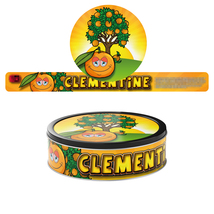 100ml (3.5g) Cali Pressitin Lid &amp; Label Combo Cali Tin Labels - Clementine - £8.62 GBP+