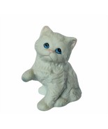 Cat Kitten figurine vtg kitty sculpture Homco milk white home interior g... - £15.50 GBP