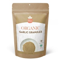 Organic Garlic Granules (4 OZ) - NON GMO Granulated Garlic With Strong Flavor - £6.31 GBP