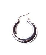 30mm Sterling Silver polished Hoop Earrings With French Locks - $32.70