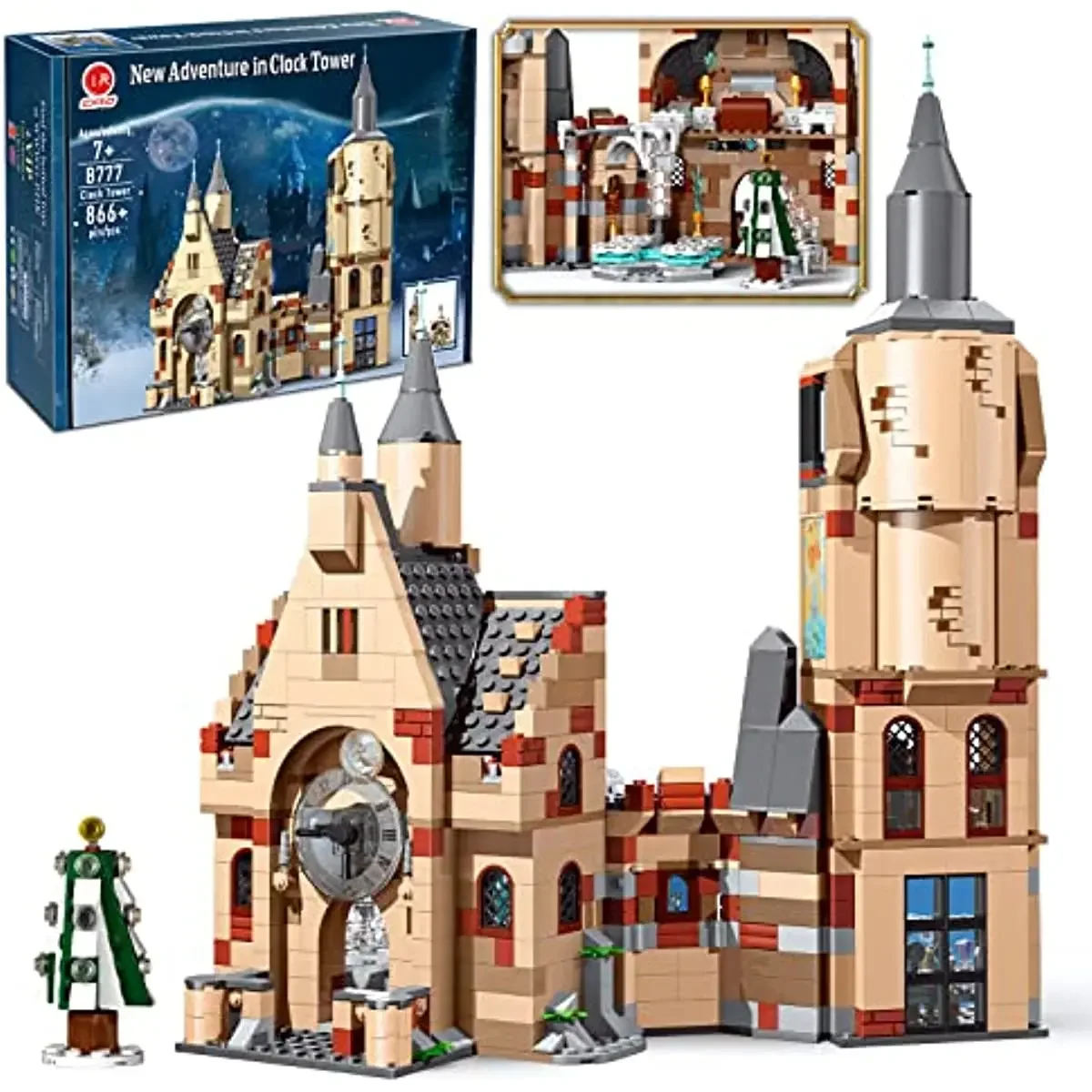 817PCS Educiro Harry Clock Tower and Great Hall Castle Building Blocks and Play - £57.23 GBP+
