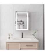 20 X 28 inch Bathroom Medicine Cabinet with Mirror Wall Mounted LED Bath... - £225.10 GBP