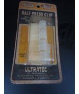 Ultratec 1/4&quot; Plastic Half Press Clips #G-72-740 - New Old Stock - £6.32 GBP