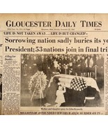 JFK Kennedy Funeral Newspaper 1963 Gloucester Daily Times Massachusetts ... - $68.92 CAD