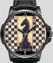 Chess Player Chessman Knight Novelty Art  Unique Wrist Watch FAST UK - £43.00 GBP