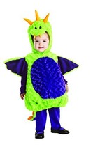 Underwraps Toddler&#39;s Dragon Belly Babies Costume, Green/Purple, Large (2-4T) - £87.13 GBP