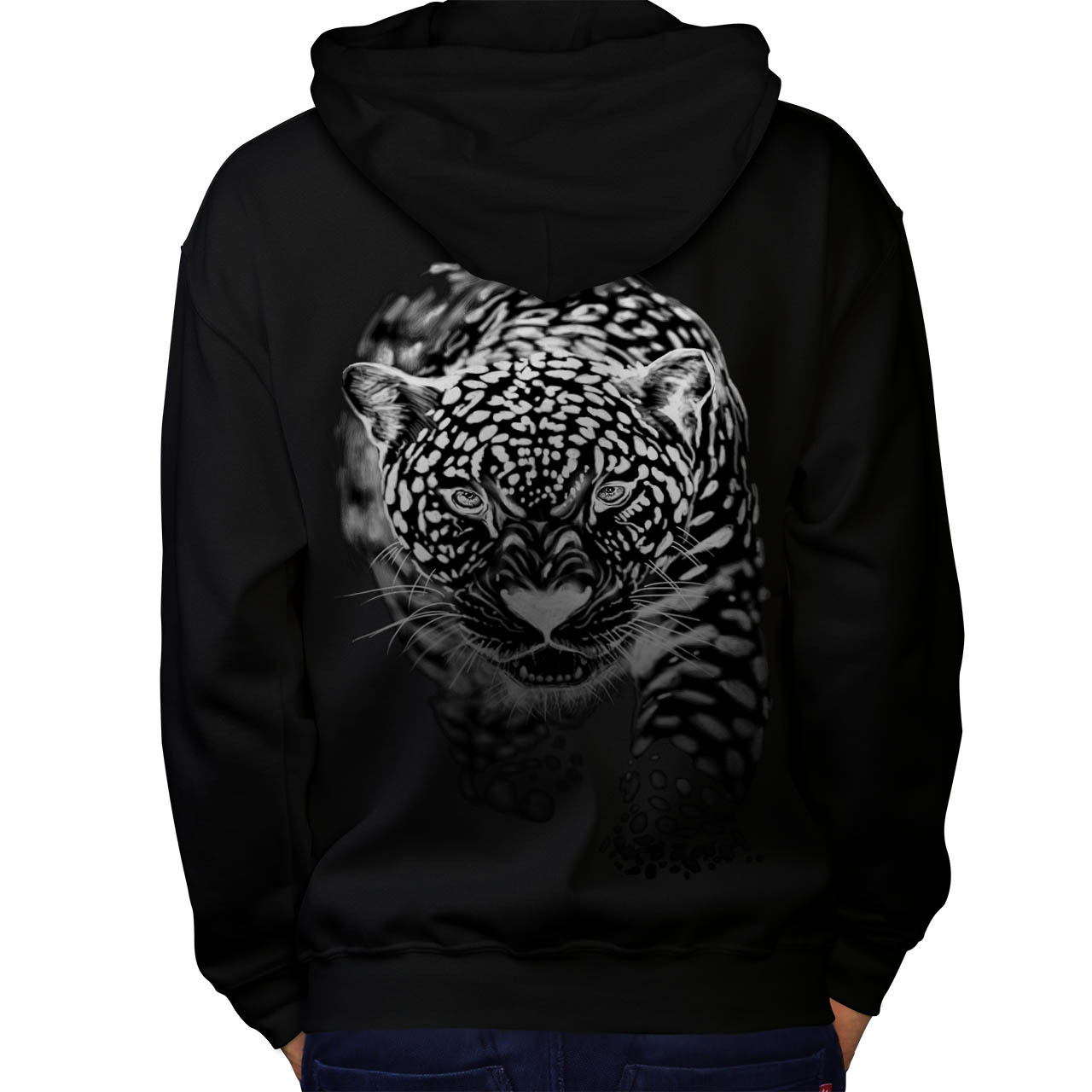 Cougar Puma Killer Sweatshirt Hoody Cat Hunting Men Hoodie Back - $20.99