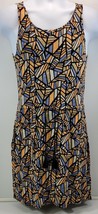 MM) Women&#39;s Lucky Brand Sleeveless Multi-color Geometric Summer Sundress XS - £15.56 GBP