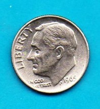 1965 Roosevelt Dime -Circulated minimum wear - $0.10