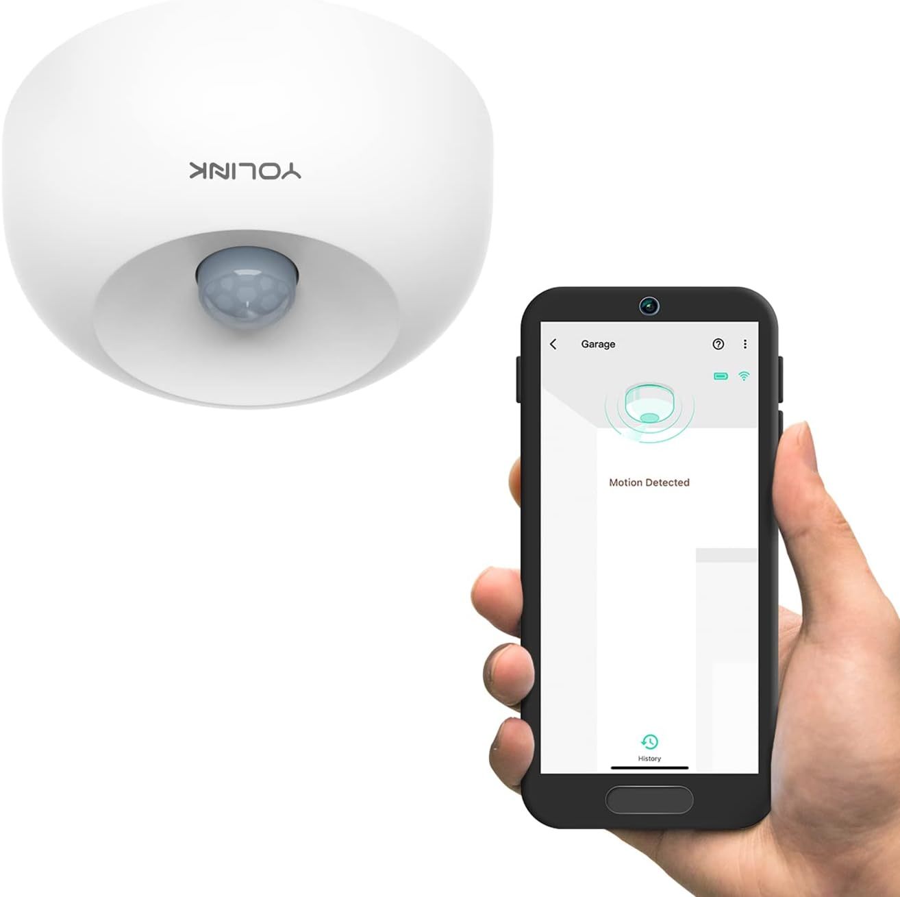 Yolink Motion Sensor, 1/4 Mile Long Range Smart Home Indoor Wireless Motion - $35.98