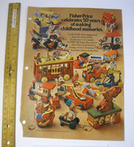 1980 Fisher Price Pull Toy + Baby Advert ALL YOUR FAVORITES Celebrates 50 years - $32.29