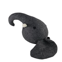 Pier 1 Imports Gray Elephant Head Plush Wall Hanging Kids Room Accent - £19.30 GBP