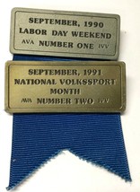Missouri AVA IVV Volksmarch Medal Award Hiking 1990 Labor Day Weekend - $9.06