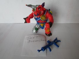 Teenage Mutant Ninja Turtles Action Figure Groundchuck  Electro Prod Weapon 1991 - £9.58 GBP