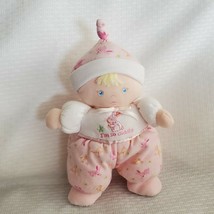 Carters Baby Tykes I&#39;m So Cuddly Bunny Rabbit Doll Pink Blonde Blue 8&quot; r... - £39.41 GBP