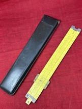1962 Pickett All Metal Slide Rules N-500-ES Hi Log Leather Case Usa Made Eckel - $44.55