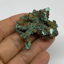 35.3g, 1.6&quot;x1.4&quot;x1.1&quot;, Malachite on Native Copper Mineral Specimens, B33962 - £27.90 GBP