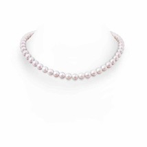 ANGARA 8-9mm, 18&quot; Freshwater Pearl Single Strand Necklace in 14K Solid Gold - £445.32 GBP