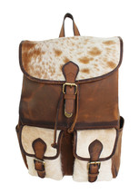 Western Brown Leather Cowhide Travel Utility Weekender Travel Bag 18SKB50 - £125.27 GBP