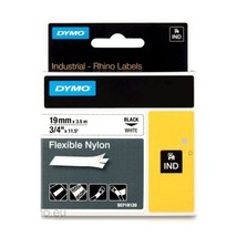 Dymo Flexible Nylon Tape Label White (19mmx3.5m) - £51.33 GBP