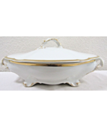 Limoges Gold Trim Wm Guerin Covered Serving Tureen Pitkin &amp; Brooks - $68.31