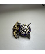 Vintage US Army Quartermaster Insignia Eagle Crossed Sword Key Military Pin - €8,25 EUR