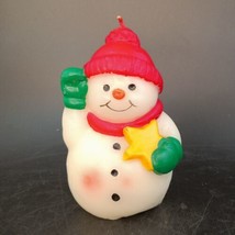 VTG 80&#39;s Hallmark Candle Compliments by Crowning Touch Christmas Snowman... - £6.23 GBP