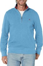 Brooks Brothers Mens Light Blue Cotton 1/2 Half Zip Sweater, L Large BB-... - $123.75