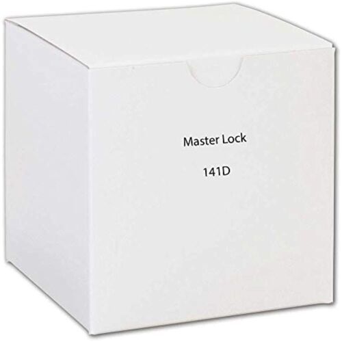 Master Lock 141D 1-9/16&quot; Black Vinyl Cover Brass Padlock - $21.43