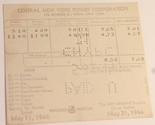 Vintage Central New York Power Company Invoice Bill May 31 1944 Utika Box2 - $12.86