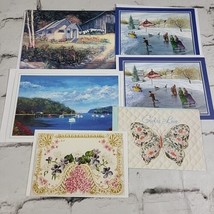 Note Cards Blank Inside Greeting Cards Lot Of 6 Watercolor Vintage - £11.93 GBP