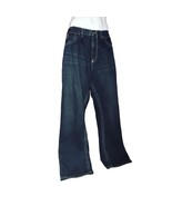 Mens Vintage Denim Jeans 36x33 Dark Wash Blue 90s Hip Hop Baggy Style Ak... - £46.10 GBP