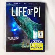 Life of PI - 2012 - 3 Disc Collector&#39;s Edition - Blu/ray DVD Combo Pack - Used  - £7.99 GBP