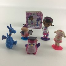 Disney Junior Doc McStuffins Board Book Doc&#39;s Toy Box PVC Figure Toppers 6pc Lot - £13.19 GBP