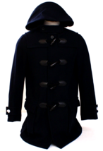 Coach New York Midnight Blue Wool Duffle Coat Mid Length Men&#39;s Size M  NWT - £715.67 GBP