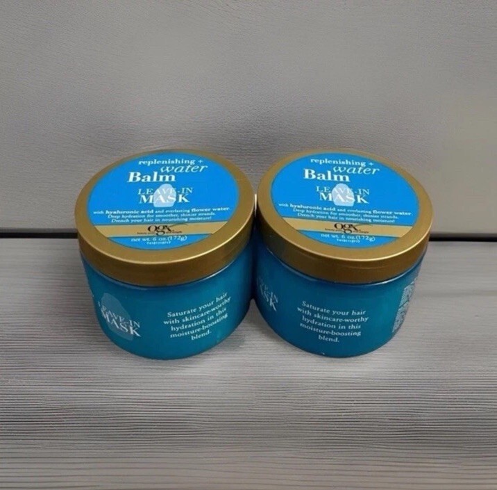 OGX Replenishing Water Balm Leave In Hair Mask 6oz Hyaluronic Acid (2-Co... - $34.99