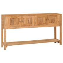 Sideboard 140x30x75 cm Solid Teak Wood - £142.12 GBP