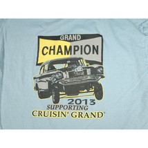 Grand Champion Shirt Men&#39;s Large Blue 2013 Participant Classic Hot Rod Cars - $16.88