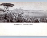 Napoli Italia Vista Da Parker&#39;s Hotel Unp DB Cartolina I16 - $4.04