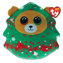 Ty Squishy Beanies 13.5&quot; Plush - New - Everett the Christmas Tree - £19.97 GBP