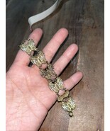 Vintage Van Lou Butterfly Filigree Bracelet Germany 7” Marked .925 - €28,42 EUR