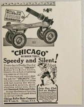 1927 Print Ad Chicago Rubber Tire Roller Skates Chicago,Illinois - $10.38