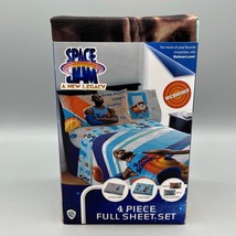 Space Jam: A New Legacy 4 Piece Full Sheet Set Lebron Bugs Taz Sylvester - £23.21 GBP