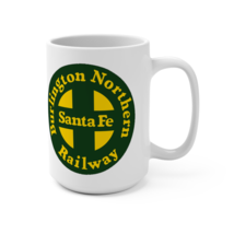 BNSF Santa Fe Railroad Coffee Mug 15oz Train Enthusiast Gift, Railway Co... - $9.49
