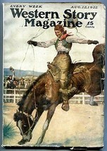 Western Story Magazine Pulp August 12 1922- Phantom Hounds - $90.79