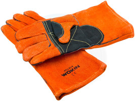 Size 10 XL Leather Welding Gloves Long Protective Fireproof Thickened - £12.98 GBP