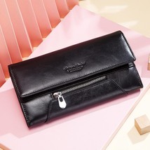 KAVIS Genuine Leather Women Wallet New Style Female Portomonee Fashion Money Bag - £55.21 GBP