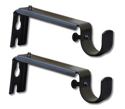 Simply Sublime Curtain Rod Brackets, Set of 2, Satin Nickel - $19.98